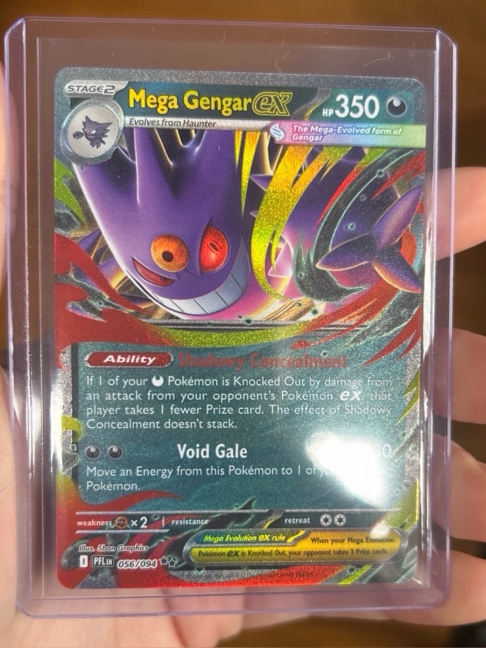 Mega Gengar EX Holographic Pokemon Card